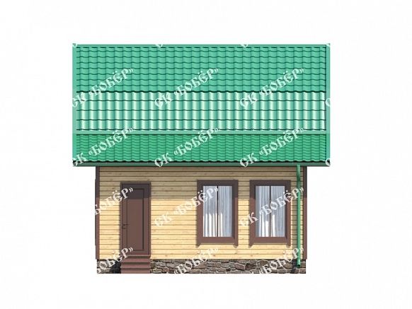 Дачный дом из бруса 6х9. фото