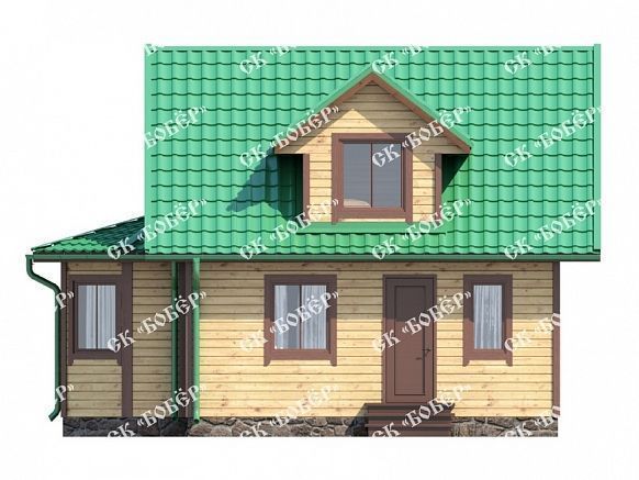 Дом из бруса 6х8. фото
