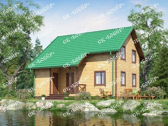 Дом из бруса 7.5х8