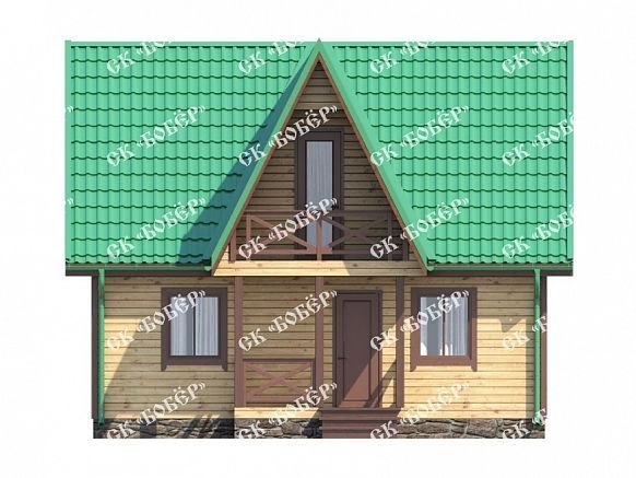 Дом из бруса 6х8. фото