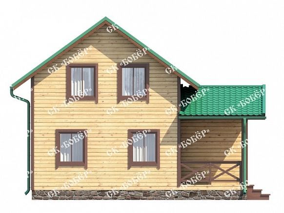 Дом из бруса 8х8. фото